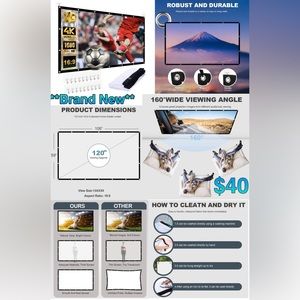 Projector screen ONLY